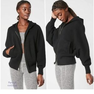 Athleta Aurira Dolman Hooded Sweater. SZ.S Black